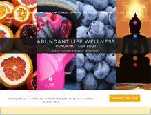 Tablet Screenshot of abundantlifewellness.net